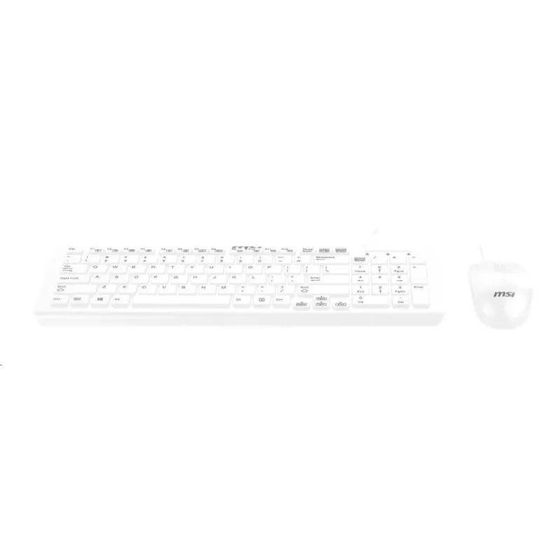 MSI set klávesnice a myši SK9626W, drátová, CZ/ SK lokalizace, bílá…