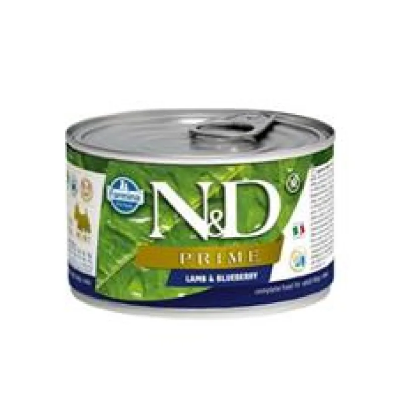 N&D DOG PRIME Adult Lamb & Blueberry Mini 140 g