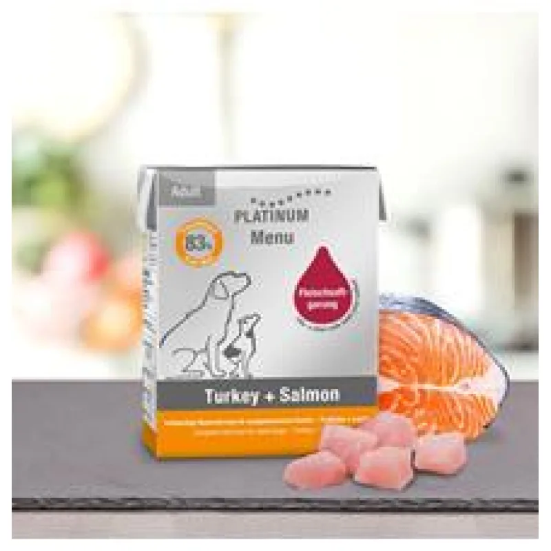 Paštika Platinum Natural Menu Turkey & Salmon - Krocan & Losos 90g