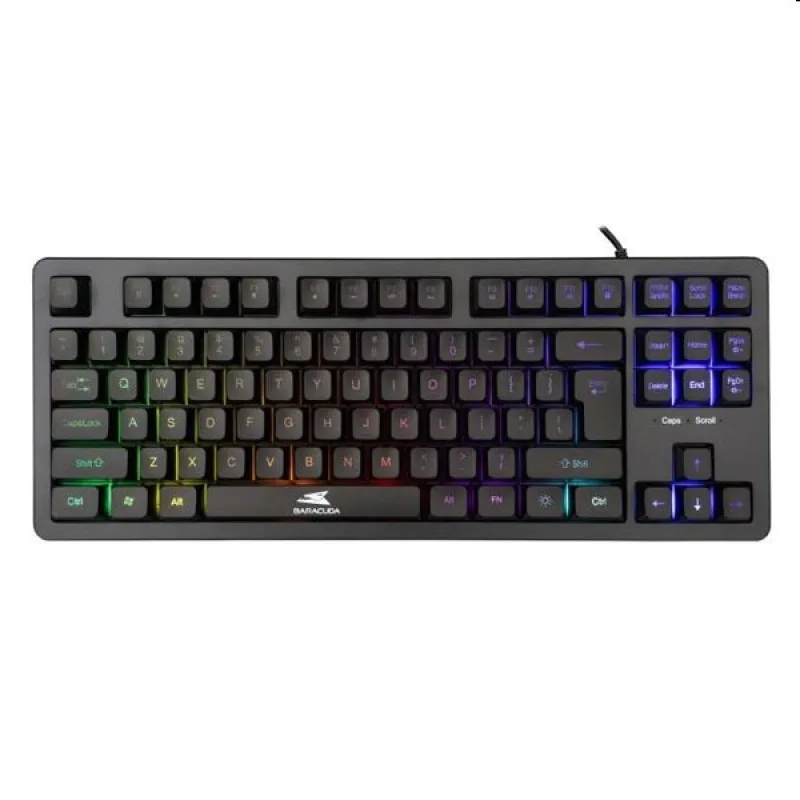 Baracuda Gaming keyboard KRILL, US, black KRILL-B