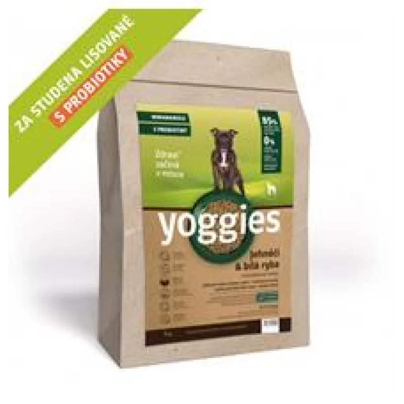 MINIGRANULE Yoggies, jehněčí a bílá ryba, granule lisované za studena 5 kg