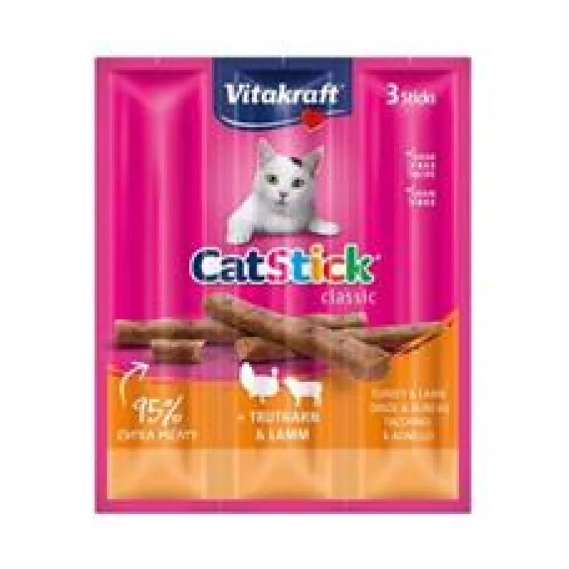 Vitakraft Cat poch. Stick Classic krůta+jehně 3x6g