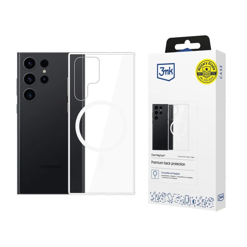 3mk ochranný kryt Clear MagCase pro Samsung Galaxy S24 Ultra 5903108587174