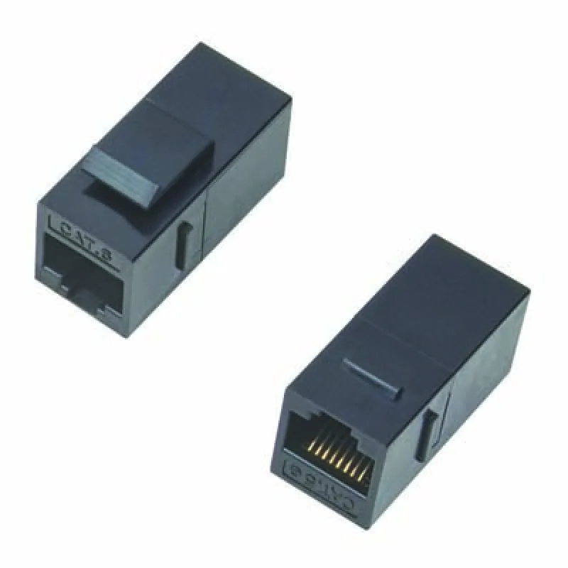 DATACOM Spojka panel UTP 2 x RJ45 (8p8c) Cat5e, priama, plast 4241