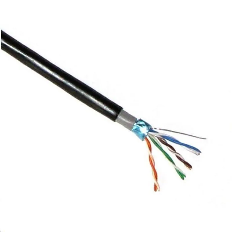 FTP kabel PlanetElite, Cat5E, drát, dvojitý venkovní PE+PVC, Dca, …