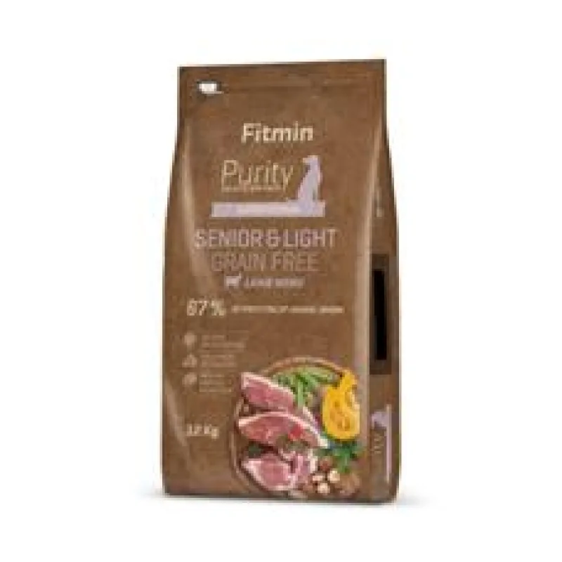 Fitmin kompletní krmivo pro psy Purity Grain Free Senior&Light Lamb 12 kg