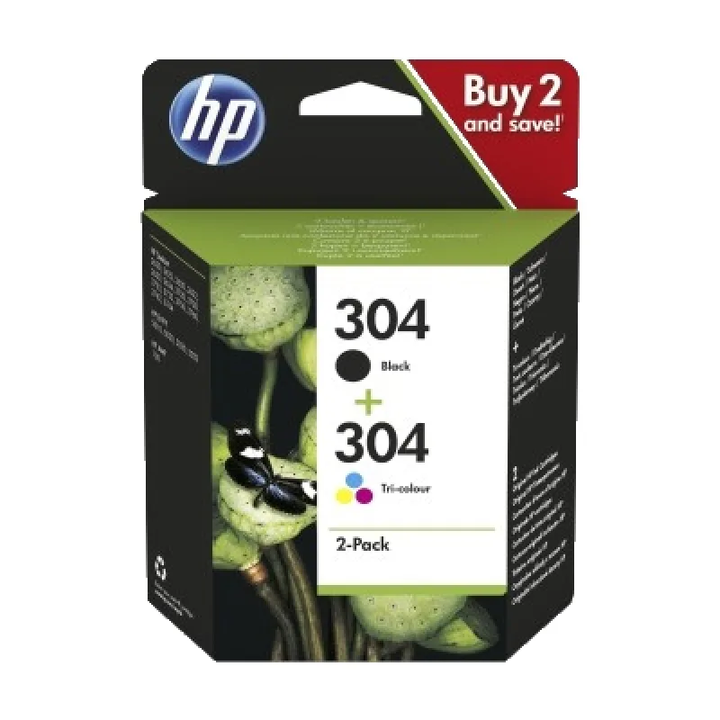 HP 304 čierna+3 farebná, 3JB05AE 3JB05AE