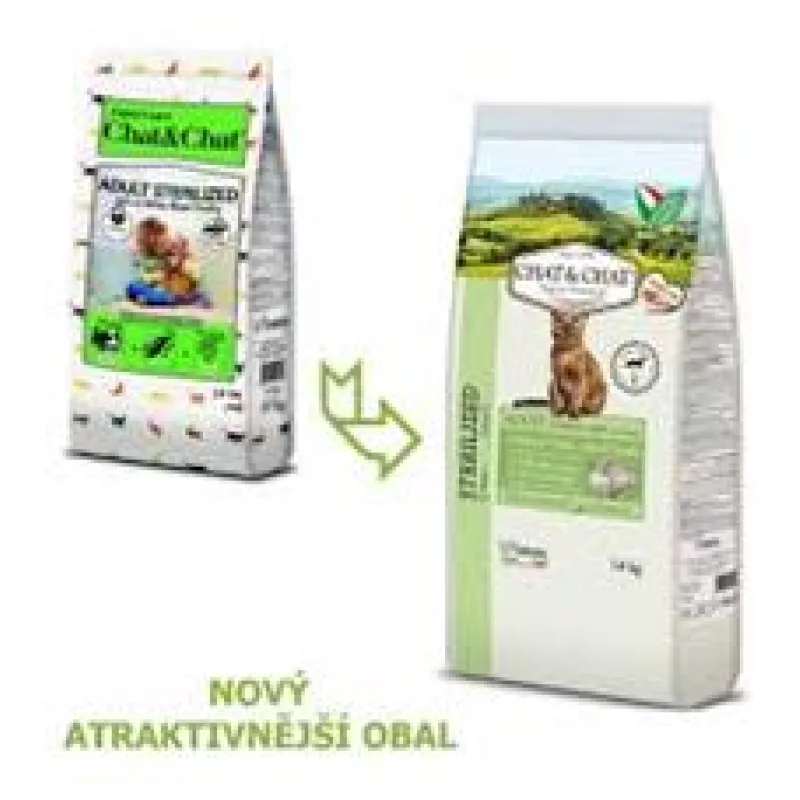 Chat & Chat Expert Adult Sterilized s drůbežím masem 2 kg
