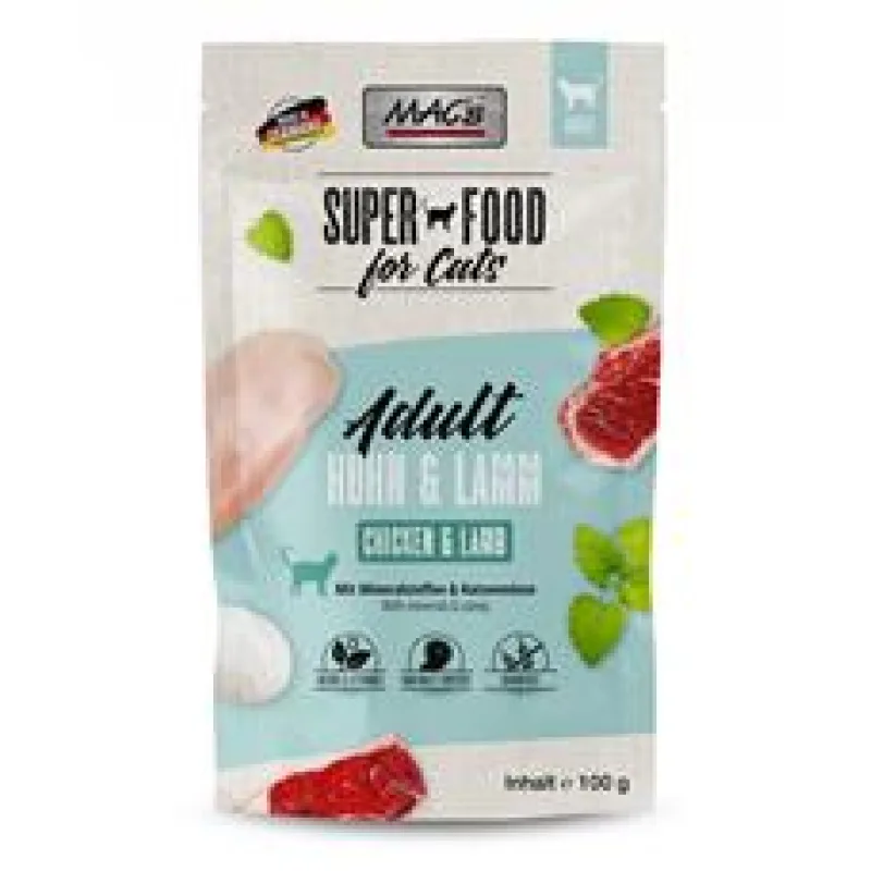 Kaps. MACs Cat KUŘE A JEHNĚ S BYLINKAMI 100 g
