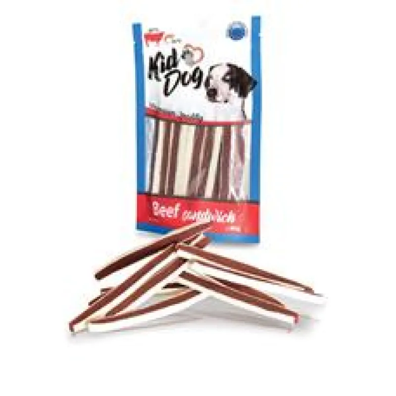KIDDOG hovězí sendvič s treskou 500 g