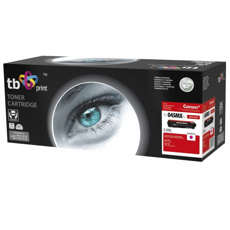 Toner TB kompatibilný s Canon TC-045MXN, Magenta, 2200, new TC-045MXN