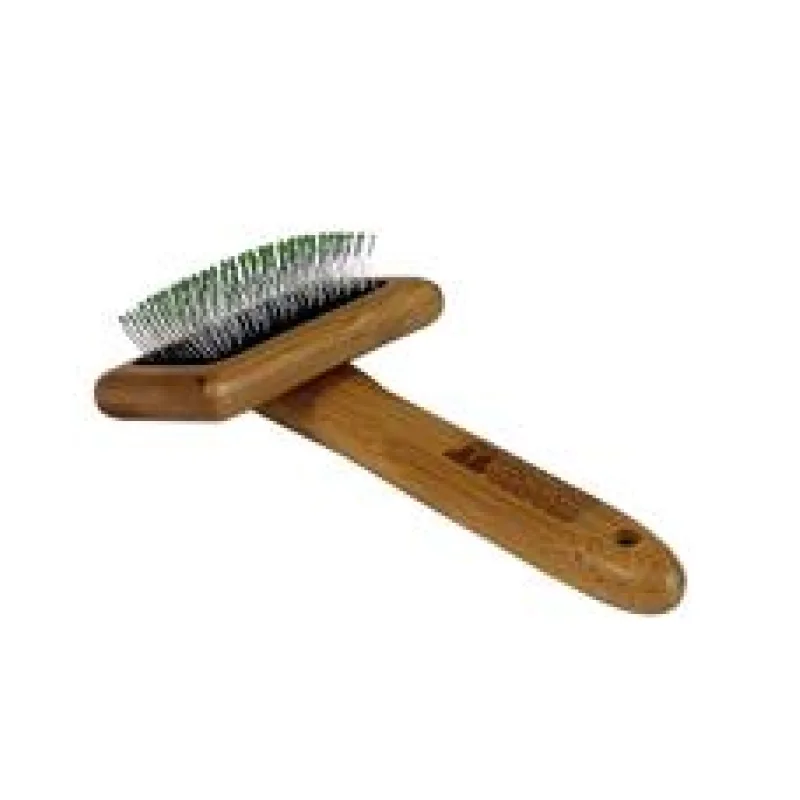 Bamboo Groom Malý jemný kartáč s nerezovými hroty, Finišák