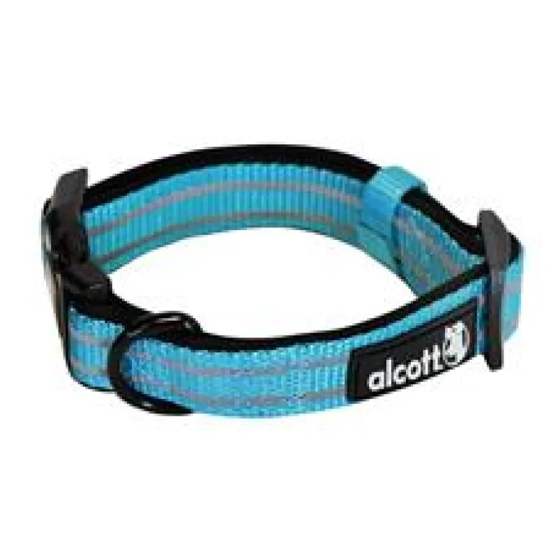 Alcott Reflexní obojek pro psy, Adventure, modrý velikost M