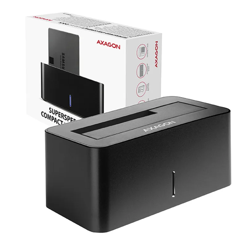 AXAGON ADSA-SN, USB 3.2 Gen1 - SATA 6G, 2.5"/ 3.5" HDD/ SSD dokovacia…