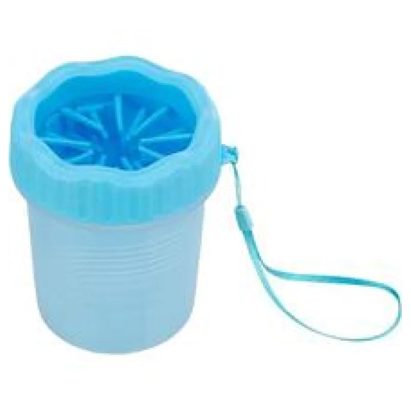 PAW CLEANER - kalíšek k čištění tlapek, silikon/plast, modrá S-M