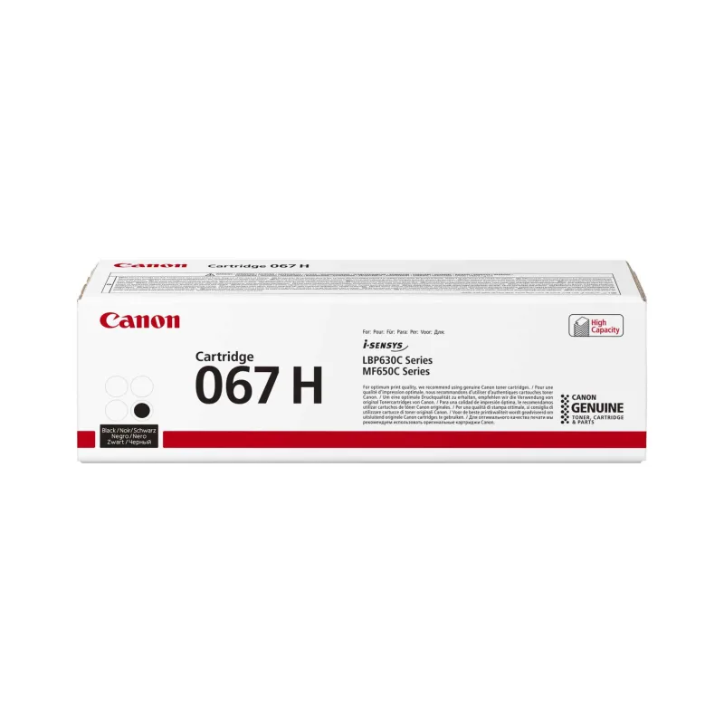 Canon TONER 067H černá pro i-SENSYS LBP631Cw, LBP633Cdw, MF651Cw, …