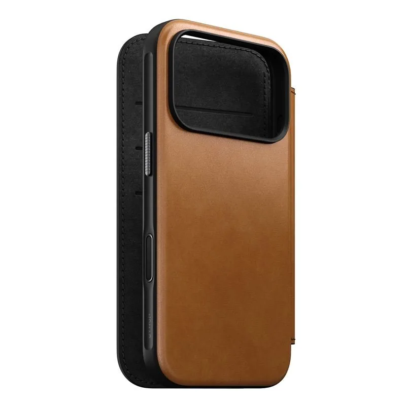 Nomad puzdro Modern Leather Folio Magsafe pre iPhone 17 Pro - English Tan…