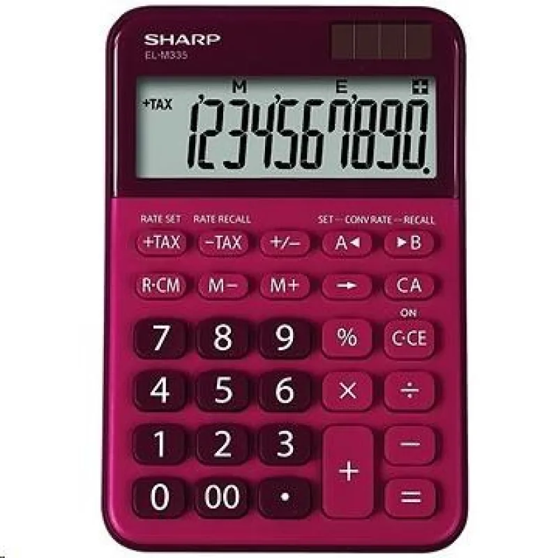 SHARP kalkulačka - ELM335BRD - červená SH-ELM335BRD