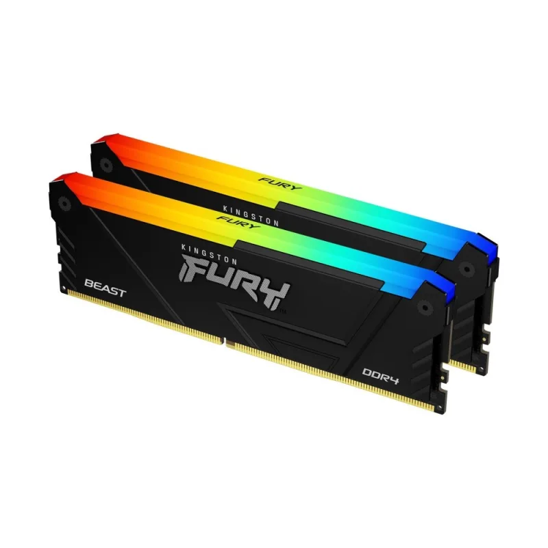 KINGSTON DIMM DDR4 16GB (Kit of 2) 3600MT/ s CL17 FURY Beast RGB, XMP…