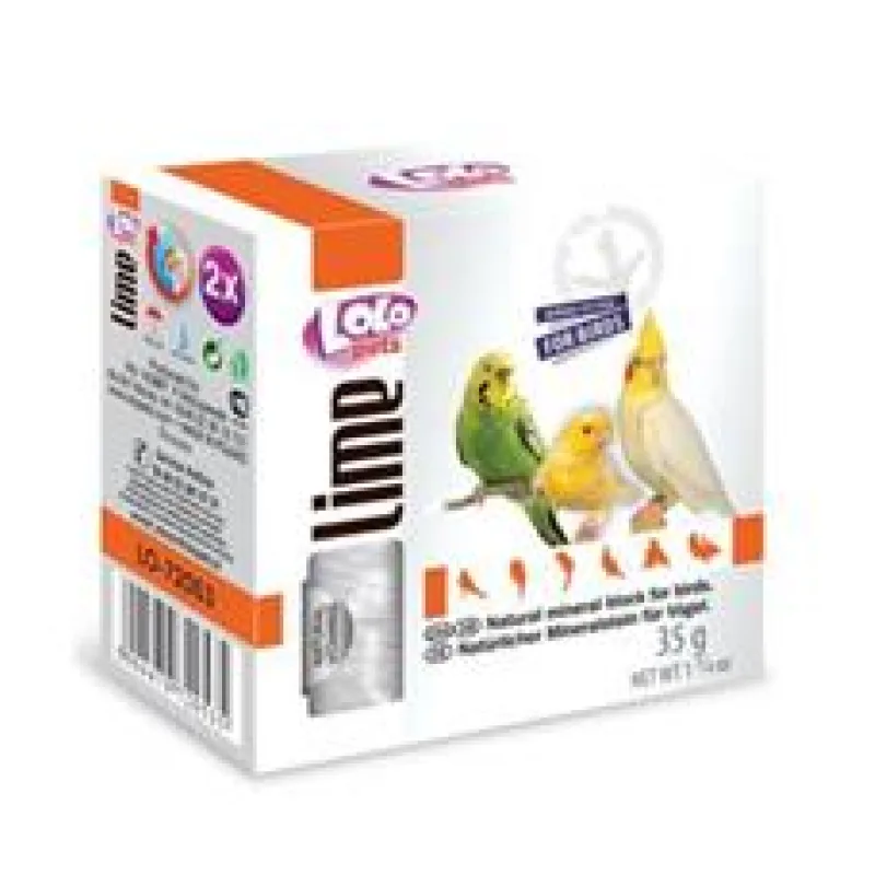 LOLOpets LIME přírodní minerální kámen pro ptáky 35 g