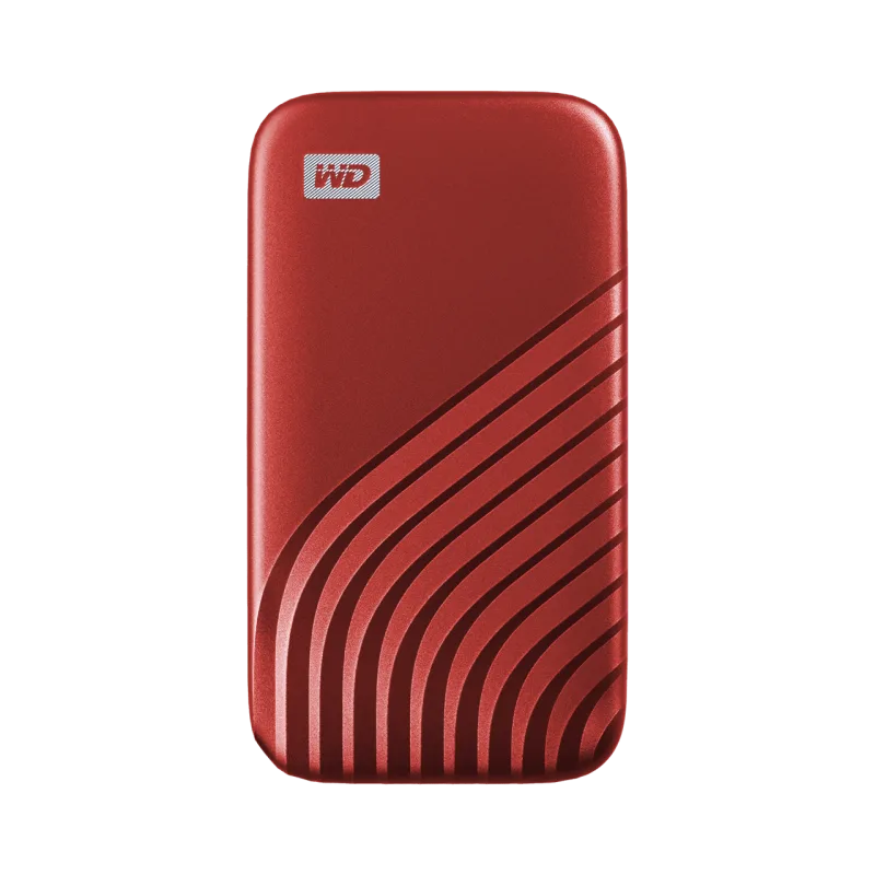 WD My Passport/ 2TB/ SSD/ Externý/ 2.5"/ Červená/ 5R WDBAGF0020BRD-WESN