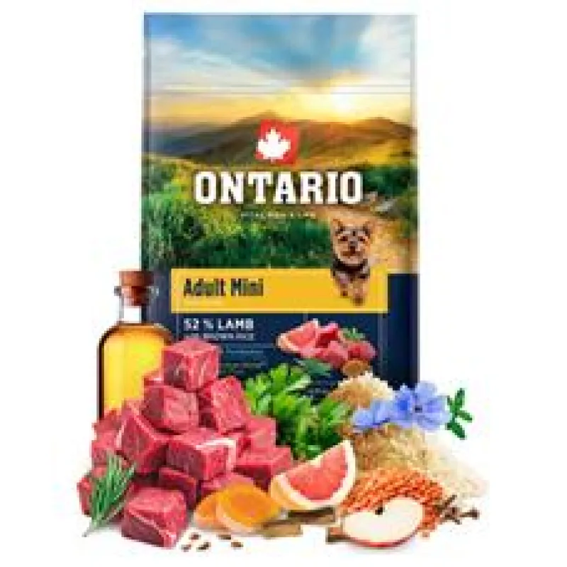 Ontario Adult Mini Lamb & Brown Rice 0,75kg