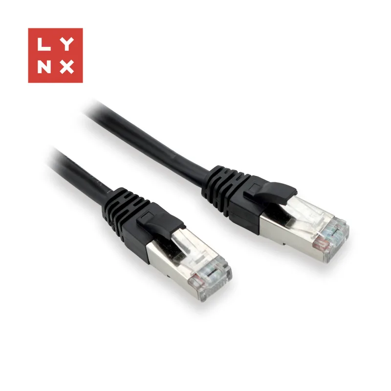 LYNX FTP patch kabel Cat5e PVC, CCA, 0, 5m, černý…