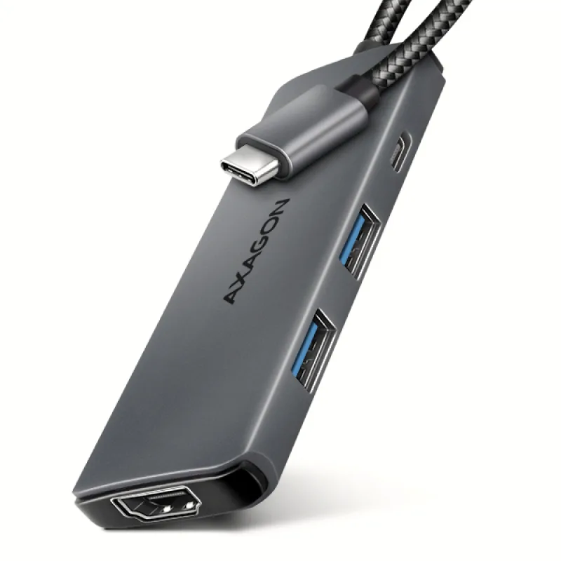 AXAGON HMC-5H8K, USB 5Gbps hub, 2x USB-A, USB-C, HDMI 8k/ 30Hz, PD 100W,…
