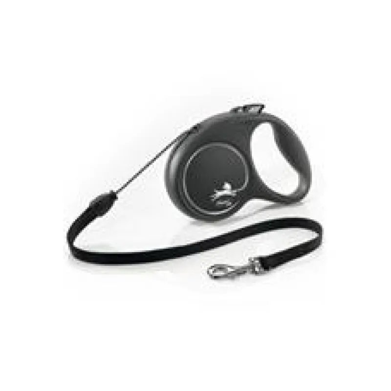 Vodítko FLEXI Black Design M lanko 5m/20kg růžová NEW