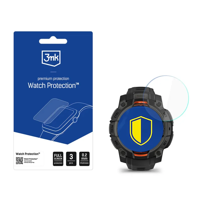 3mk hybridní sklo Watch Protection FlexibleGlass pro Garmin Instinct 3…