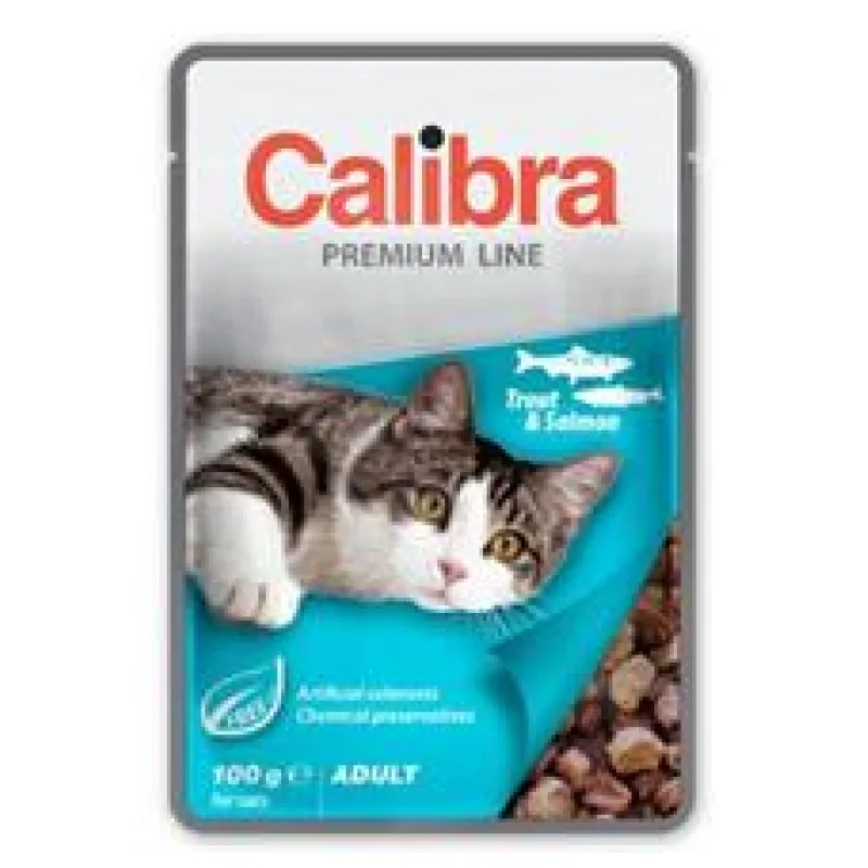 Calibra Cat kapsa Premium Adult Trout & Salmon 5x100 g
