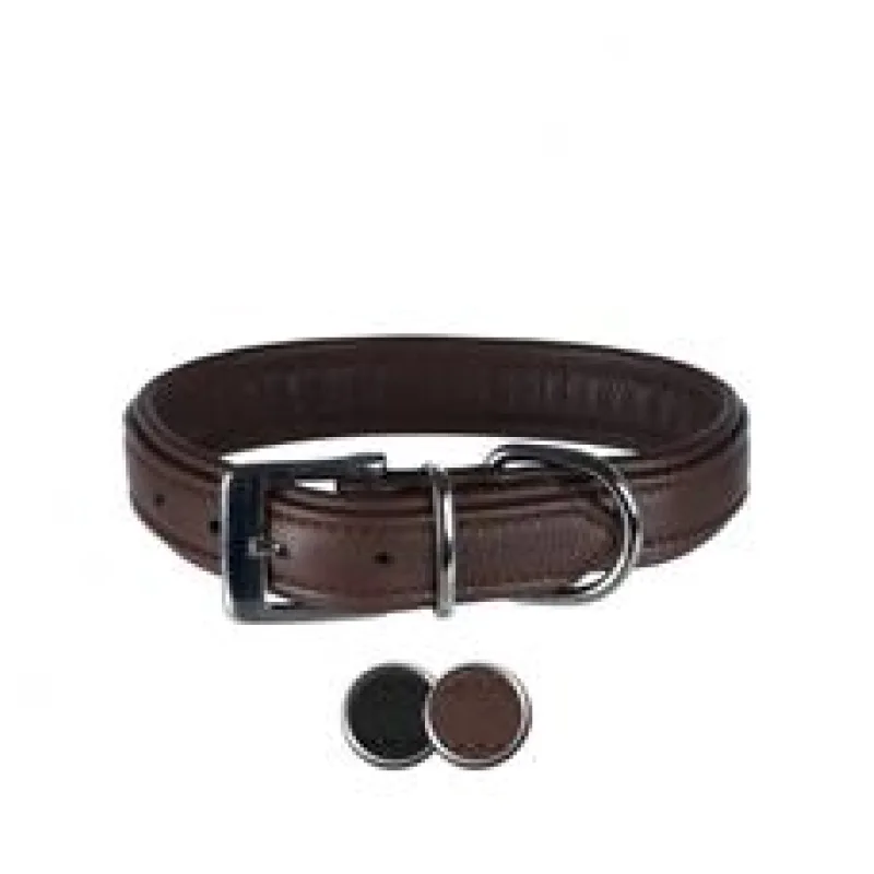 Obojek ACTIVE COMFORT kožený L 47-54 cm/35 mm, hnědý