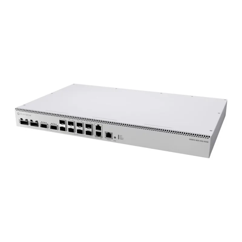 MikroTik CRS812-8DS-2DQ-2DDQ-RM 2x 400G QSFP-DD, 2x 200G QSFP56, 8x 50G…