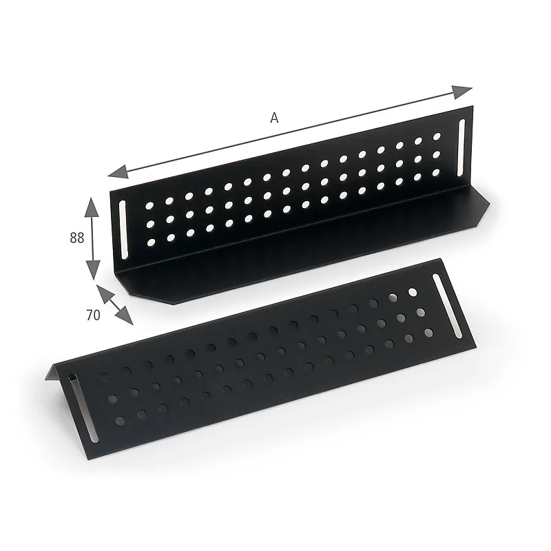 Nosné lyžiny pre rack hl.700mm (L=480mm)-pár čierne RAB-NL-X05-X1