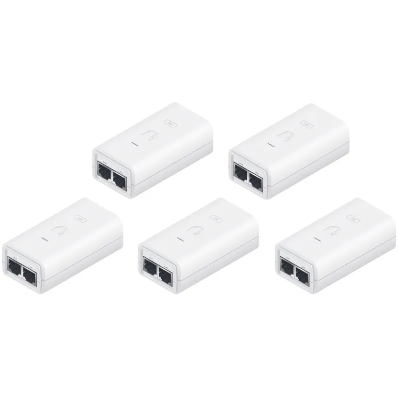 Ubiquiti POE-24-12W-G-WH, GB PoE Injektor, 24V/ 0, 5A (12W), 5ti pack POE…