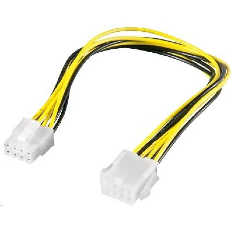 PREMIUMCORD Napájací kábel vnútorný 8pin, predĺženie 28cm kn-20