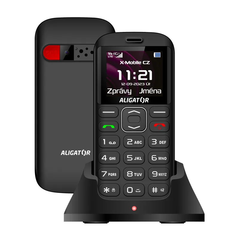 ALIGATOR A720 4G Sen.čierny + stol.nab. A720B