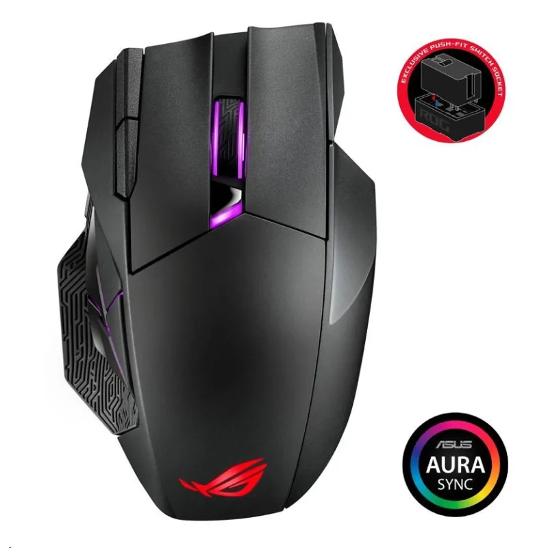 Myš ASUS ROG SPATHA X (P707), bezdrôtová, čierna 90MP0220-BMUA00