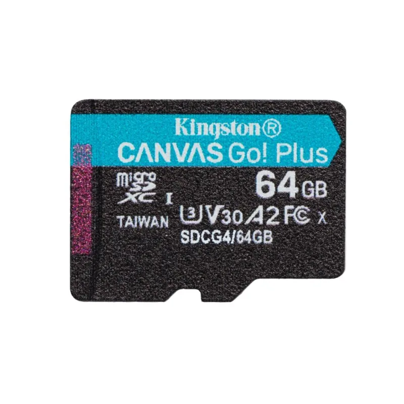Kingston Canvas Go Plus A2/ Micro SDXC/ 64GB/ UHS-I U3/ Class 10/ +…