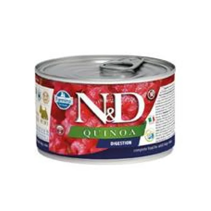 N&D DOG QUINOA Digestion Lamb & Fennel Mini 140 g + 1 ks ZDARMA