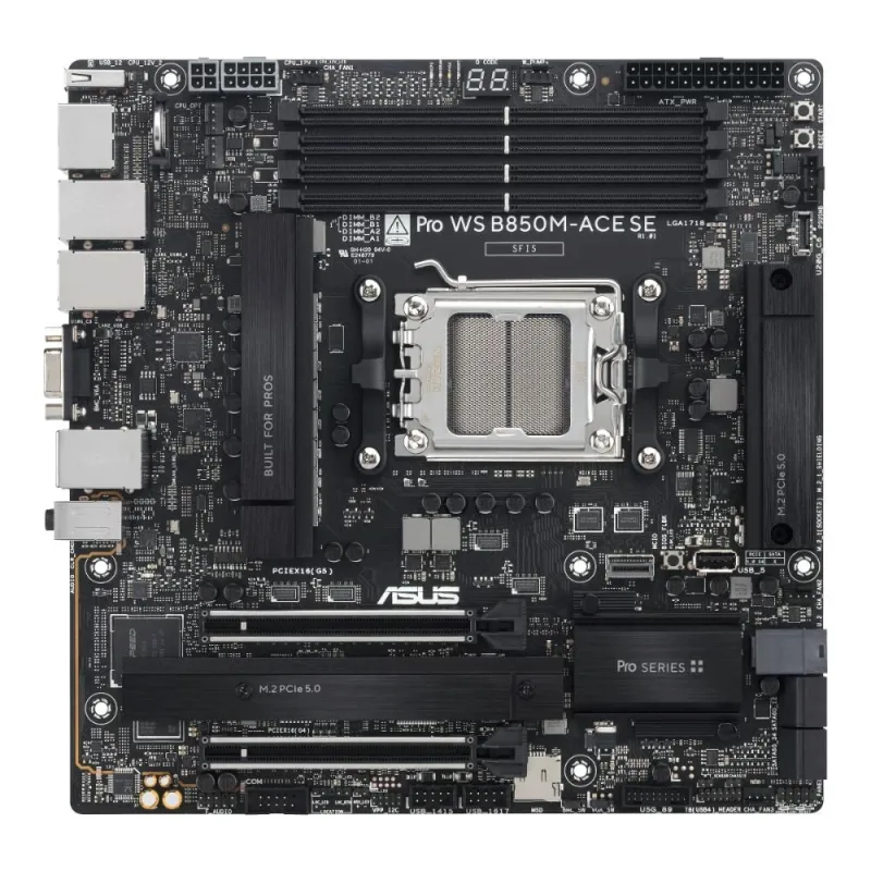 ASUS MB Sc AM5 Pro WS B850M-ACE SE, AMD B850, 4xDDR5, 1xHDMI, 1xDP, …