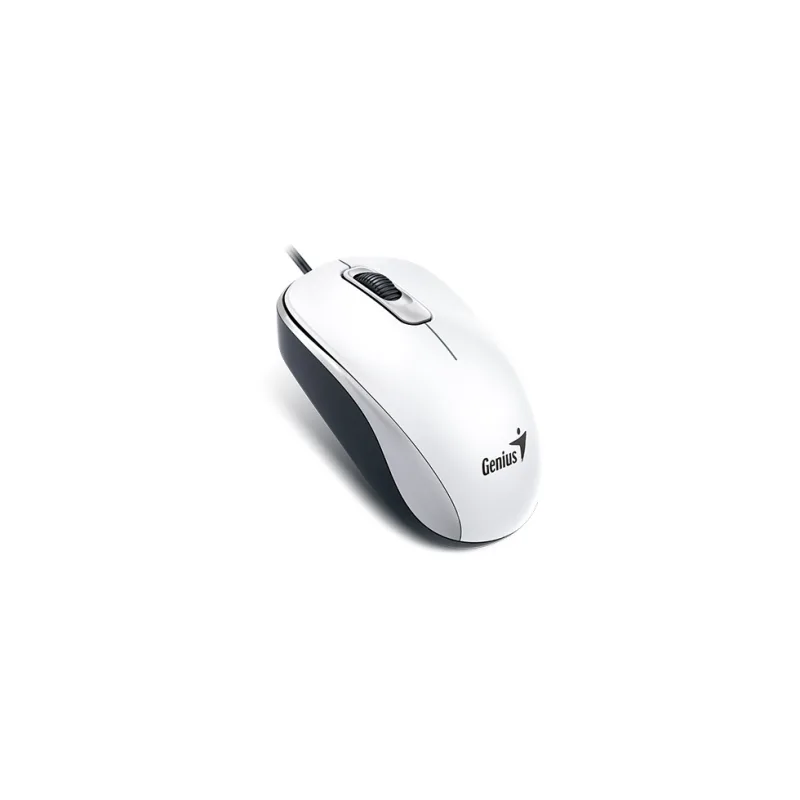 GENIUS DX-110/ Kancelárska/ Optická/ 1 000 DPI/ Drôtová USB/ Biela…