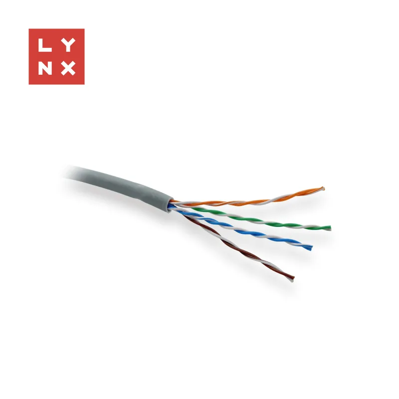 LYNX UTP kabel Cat5e, LSOH, celoměděný, vnitřní, šedý, box 305m LX…