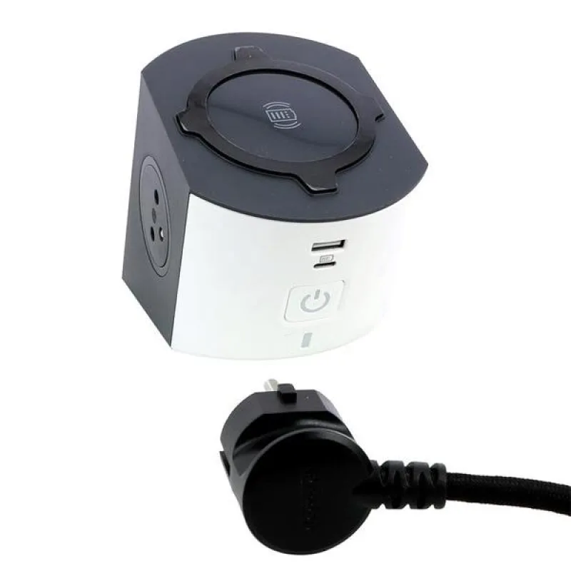 Legrand STOLOVÁ INDUKČNÁ NABÍJACIA STANICA 2X2P+T USB A+C 2M KÁBEL BIELA…