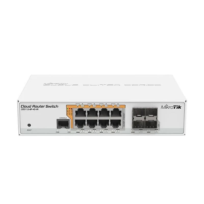 MIKROTIK RouterBOARD Cloud Router Switch CRS112-8P-4S-IN + L5…