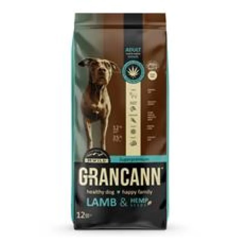 Grancann Lamb & Hemp seeds Adult small & medium breeds 2x 12 kg