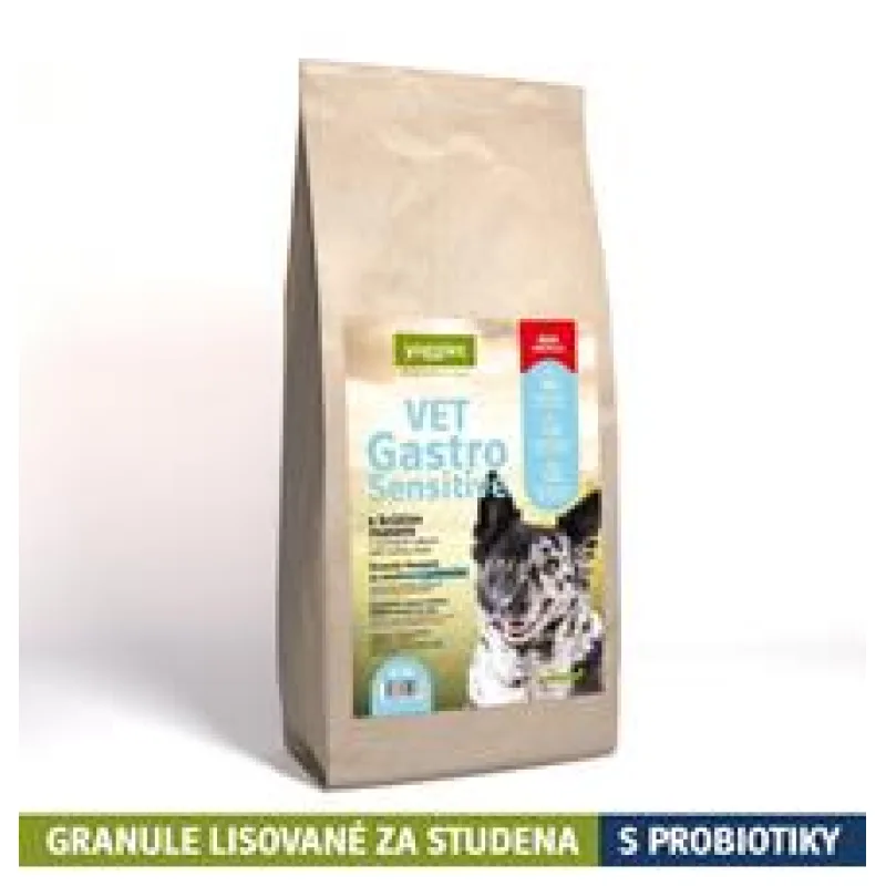Yoggies VET Gastro Sensitive s krůtím masem, minigranule lisované za studena s probiotiky 10 kg