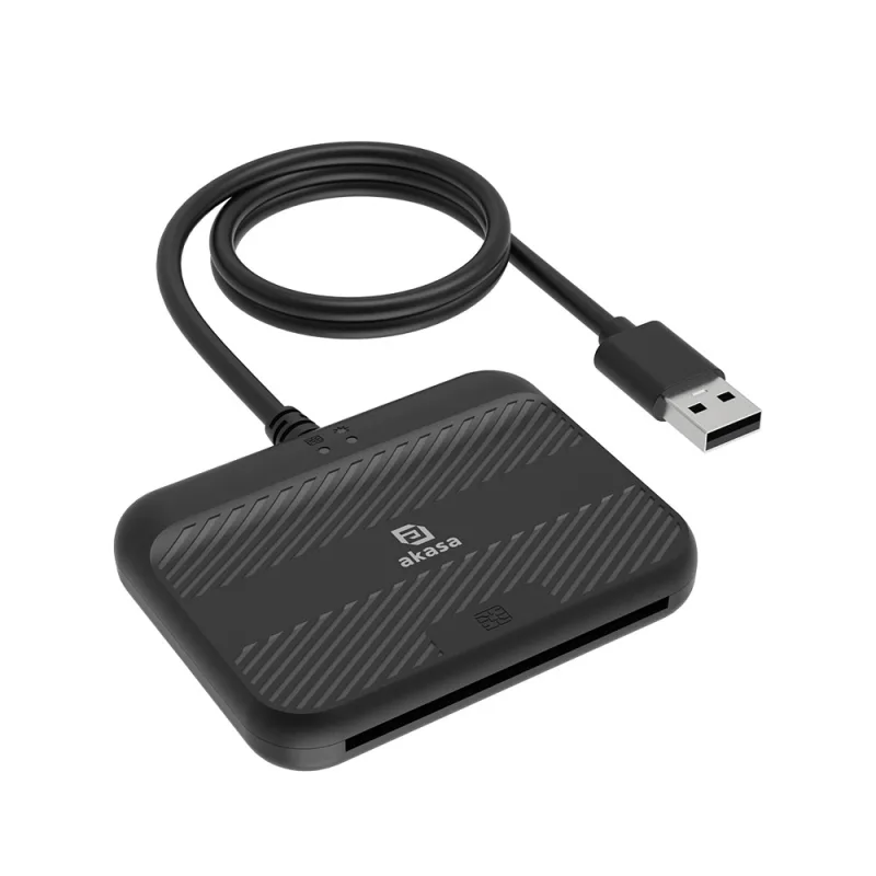 AKASA externá čítačka Smart kariet - eID a eObčanka AK-CR-14BK