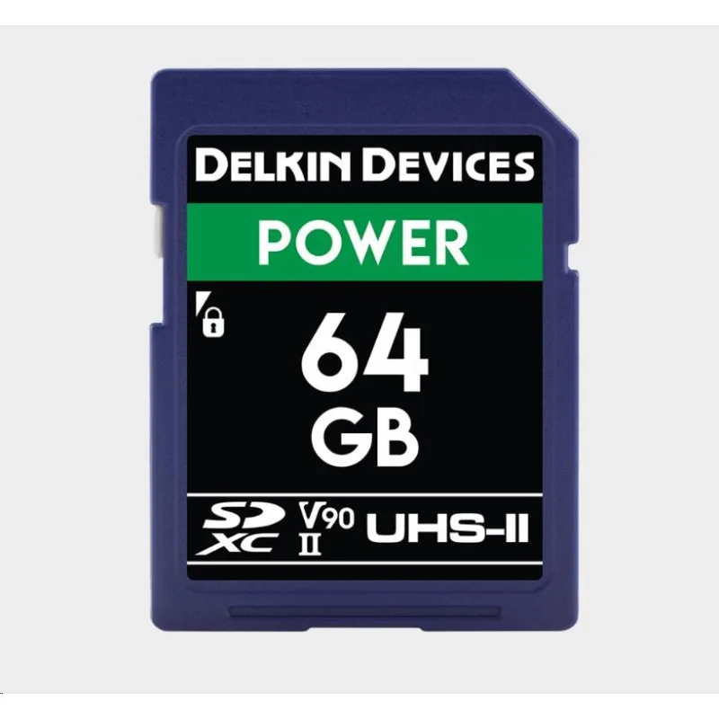 Delkin SD Power 2000X UHS-II U3 (V90) R300/ W250 64GB DDSDG200064G