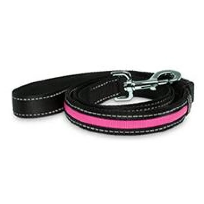 Karlie LED nylonové vodítko růžové s USB nabíjením, 120cm